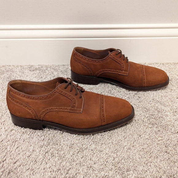 Mario Pellino Italian Leather Oxford Shoes sz 7 - Picture 1 of 8